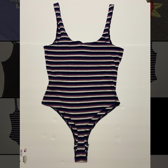 Garage Striped Bodysuit - Picture 2 of 5
